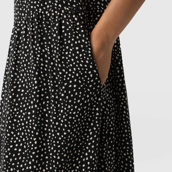 Saint+Sofia GREENWICH DRESS - BLACK SPOT TENCEL size 6 maxi - Picture 4 of 12